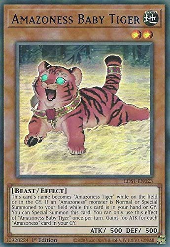 Amazon.com: Amazoness Baby Tiger (Blue) - LDS1-EN023 - Ultra Rare